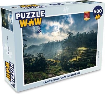 Puzzel Landschap van Indonesië - Legpuzzel - Puzzel 500 stukjes