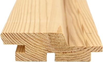 Modern gevelprofiel lariks 28 x 95 mm lengte 60 cm gladde ruitlijsten constructiehout gladde kantplank