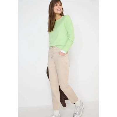 Broek met gewassen look
