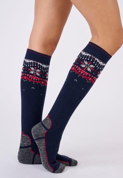 Damart - Unisex skisokken Thermolactyl - Dames - Blauw - 35/38