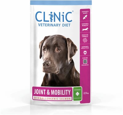 Clinic Veterinary Diet Joint & Mobility Hypoallergenic - Dieethondenvoer - Zalm 2.5 kg