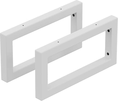 Metalen Wastafelhouder Wit - 30 cm Set van 2 - Robuuste Wandsteun voor Wastafels en Doe-Het-Zelf Planken
