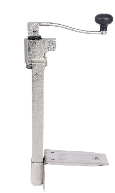 Dailygoods- Blikopener Professioneel - Tafelblikopener - Gecoate Stalen Voet - Robuuste Constructie - Voor Horeca - Blikken tot 34 cm (H)
