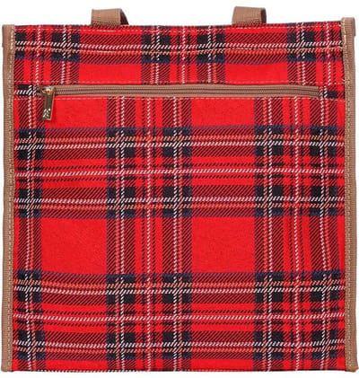 Signare Cityshopper Schoudertas - Gobelin - Schotse ruit