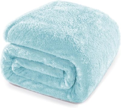 Zachte Flotilla Knuffeldeken - Warme Fleece Deken voor Bank en Woonkamer - Superzacht en Ondersteunend 220 x 240 cm - Blauw
