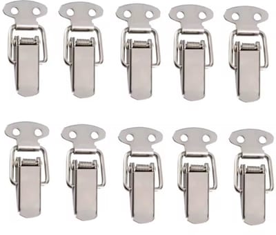 TLVX 10 Stuks Sterke Kleine Spansluiting 21x35mm – Kistsluiting – Klemsluiting – Tuimelklem – Gesp Sluiting – Meubelslot – Tuimelvergrendeling – Veilig en snel afsluiten van Kisten, Lades en Deuren