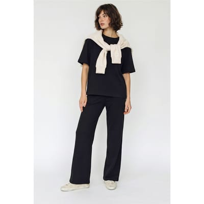 Twee-delige T-shirt en wijde broek set