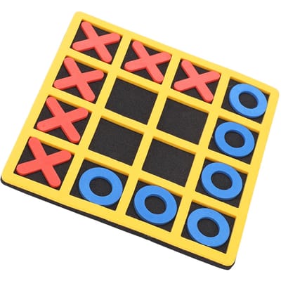 Tictactoe Spel Draagbaar en Veilig EVA Mini Tictactoe XO Vorm Schaken Educatief Speelgoed red