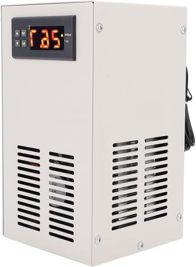 Aquarium Waterkoeler - Vis Tank Koeling - Stabiele Watertemperatuur - Intelligente Wifi Controle - 20 Liter - Zwart