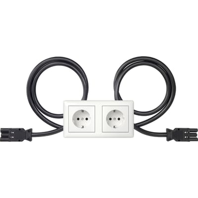Gira Standaard 55 Dubbele SCHUKO Stopcontact 16A 250V - 483103