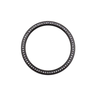 Dailygoods - Horloge bezel ring - Beschermhoes smartwatch - Zwart - Krasbestendig - Diamant decoratief accessoire - Geschikt voor Galaxy Watch 4 - 46 mm