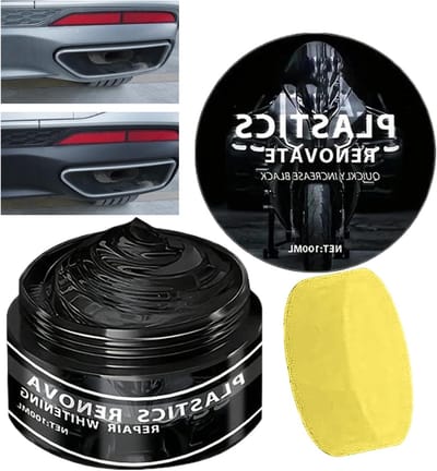 Krassen Verwijderaar - Kunststof Reiniger - Auto Onderhoud - Diep Zwarte Finish - 100 ml - Zwart
