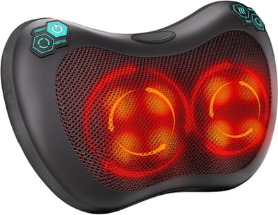 ZRSS® Shiatsu Massagekussen - Elektrisch Nekmassage Apparaat - Nek, Schouder, en Rug - 8 Knooppunten