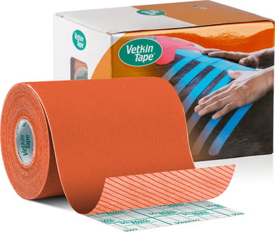VetkinTape® Oranje 10 cm x 5 m – 1 rol kinesiotape voor paarden en andere dieren