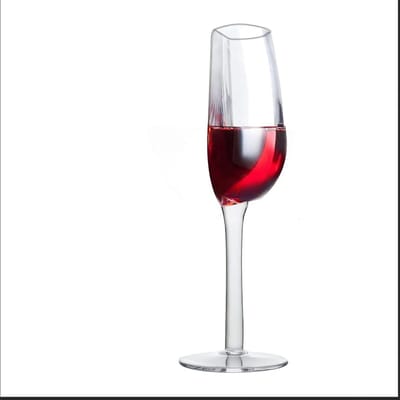 Transparante Champagnebeker voor Wijnliefhebbers, Grappige Halve Wijnglazen, 140 ml, Perfect voor Feestjes en Speciale Gelegenheden