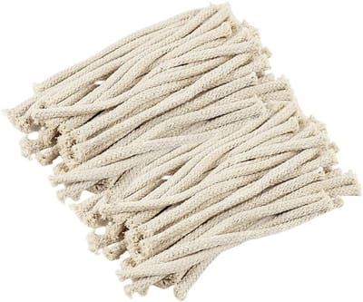100 Stuks 16cm Katoenen Doekjes voor Olielampen - Vervangende Wicks voor Alcoholische Lampen en Olielamp Accessoires
