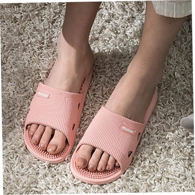 Acupressuur Slippers - Massagesandalen Puntschoenen - Voetmassage Ontspanning - Stimuleert Acupunctuurpunten - Unisex Maat - Grijs