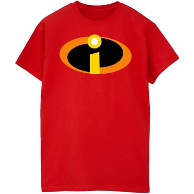 Disney Dames/Dames The Incredibles Costume Logo Katoenen T-Shirt (Rood)