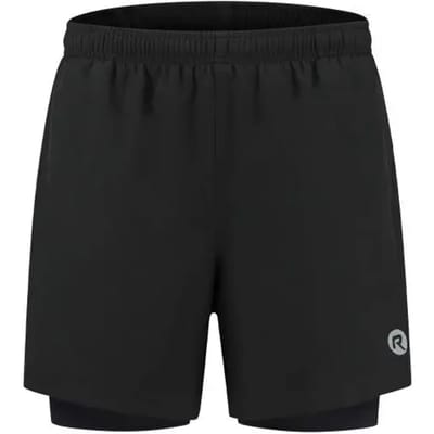 Rogelli Essential Heren 2-in-1 Hardloopshort - Telefoonzak - Zwart