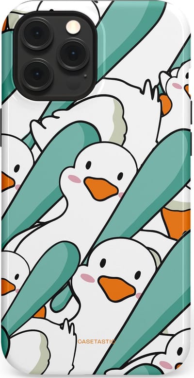 Casetastic Hoesje Geschikt voor Apple iPhone 12 Pro Max Magsafe - Stijlvolle Beschermende Duo-layer Case - Ganssterk