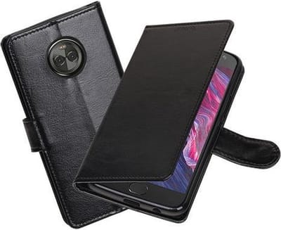 BestCases - Zwart Portemonnee booktype hoesje Motorola Moto X4