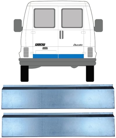 Reparatie plaatwerk achterste deuren voor Fiat Ducato 1981-1994 / Links = Rechts