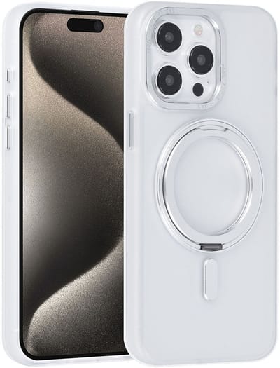 UNIQ Accessory Back Cover voor Apple iPhone 15 Pro Max - Wit - Slank design - MagSafe compatibel