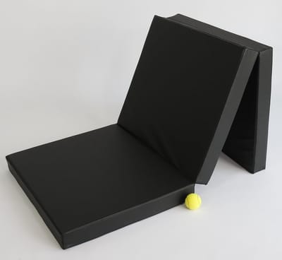 Gymnastiekmat Klapmat - Turnmat Vloermat - Sporten Thuis - Inklapbaar Ontwerp - 180x70x8cm - Zwart