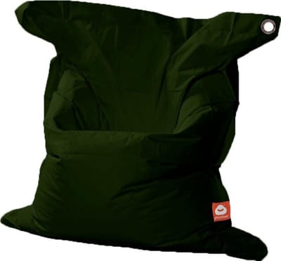 Whoober rechthoek zitzak St. Tropez XL outdoor leger groen - Wasbaar - Voor binnen en buiten