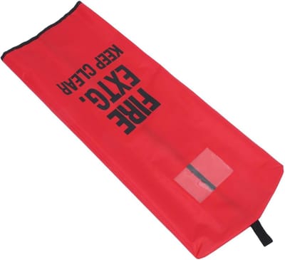 Brandblusser Beschermhoes - Waterdichte Stofhoes - Buiten Veiligheid - Vorstbestendig Materiaal - 80x32cm - Rood