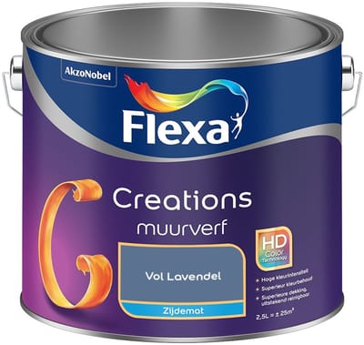Flexa - Creations Muurverf Zijdemat - Vol Lavendel - Mengverf - 2,5 L