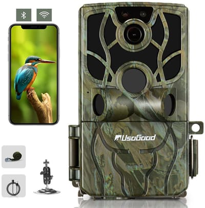 TC80 Professionele Wildcamera met Nachtzicht – 4K Ultra HD & 48MP - Met WiFi & App - Wildcamera voor buiten - Jachtcamera - Waterdicht - Incl. 32GB SD - 8 batterijen