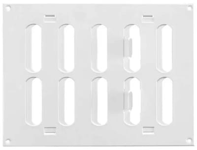 Europlast Metalen rooster verstelbaar 200x150 wit - MR2015R - RAL9016