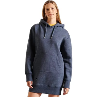 Superdry Vintage Logo Embroidered Jurk Blauw XS Vrouw