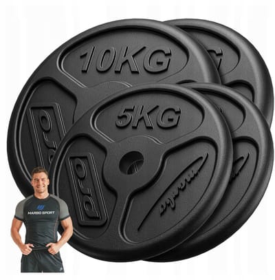 Marbo Sport - Halterschijven set - Weight Plates - Slim - 30 kg - Gietijzer - Voor halterstang en krachttraining