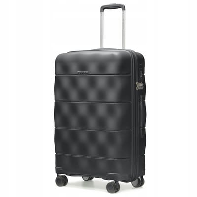 Puccini Kyoto Middelgrote Koffer Zwart Lichtgewicht Polypropyleen 66cm