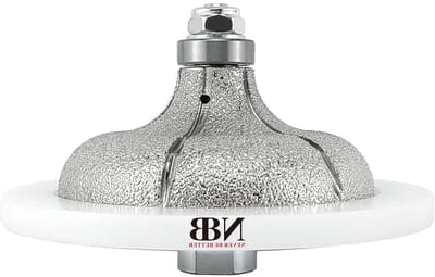 Diamant profielwiel - Diamantfrees Slijpschijf - Randafwerking Steen - Vormgeven Keramiek Graniet - F40 x 105mm - Zilver