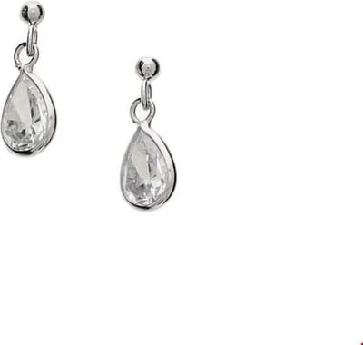 TFT Oorhangers Parel Zilver Gerhodineerd Glanzend