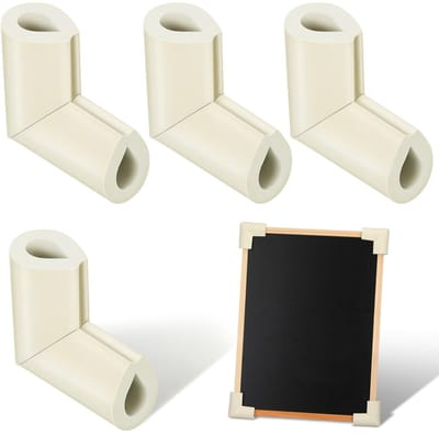 Dailygoods - 12 Stuks Witte Hoekbescherming voor Meubels