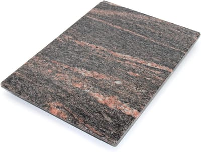 Stenen Snijplank - Serveerschaal Keukenplank - Keukenwerk Beschermen - Echt Natuursteen - 35 x 25 cm - Himalaya Glans