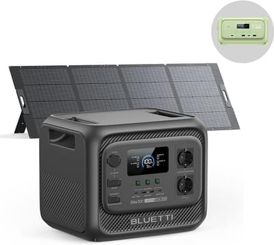 BLUETTI Elite 300 3014.4Wh- 2400W- Duurzame energie (Nieuw model 2026) - met 350W PV350 Zonnepaneel - Draagbare Accu LFP- voor Camping,Thuis Noodstroom