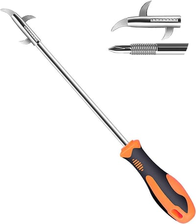 Banden Groef Verwijderaar - Steen Haak Reiniger - Auto Band Onderhoud - 4-in-1 Multitool - 28 cm Lengte - Geel