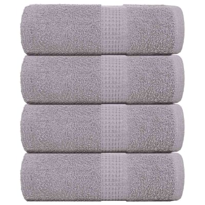 vidaXL - Gastendoekjes - FROGN - 4 - st - 30x50 - cm - 360 - g/m² - grijs