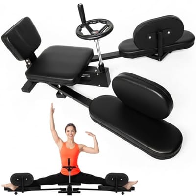 Beenstretcher - heavy-duty splitmachine tot 180 graden flexibiliteit - verstelbare 3-bar beenspreider voor ballet, yoga en vechtsporten - compacte home-gym split-trainer, 150 kg