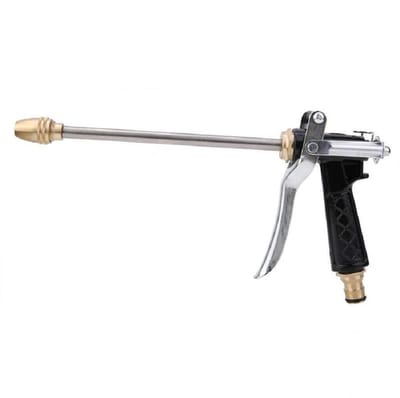 Verlengd verstelbaar - Hoge druk - Autowaspistool - Koper - Tuinsproeier waterpistool - Met torensproeier - Zwart - 30 cm