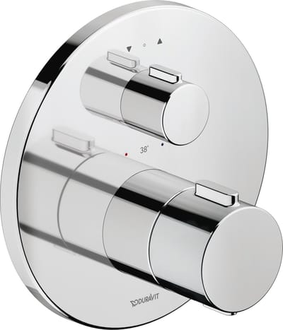 Duravit - Thermostatische inbouwkraan, voor 2 functies, chroom TH4200014010