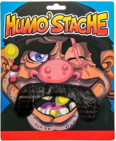 Lg-imports Plaksnor Humo' Stache Zwart Horseshoe