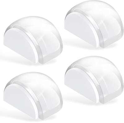 Dailygoods- Deurstopper Zelfklevend - Vloerstoppers voor Harde Vloeren - Stille Deurbuffer - Bescherming voor Muren en Meubels - Transparant Design - Vloerstopper