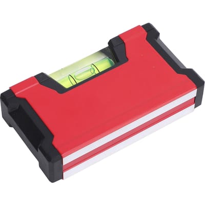 Kleine Waterpas 0,5 mm Hoge Nauwkeurigheid Aluminiumlegering Magnetische Waterpas voor Meten Uitzetten red