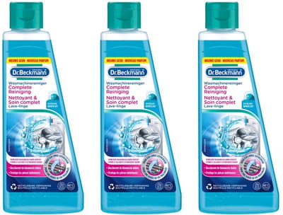 3 x Dr.Beckmann - Wasmachinereiniger - Ocean Breeze - Anti-Kalk - 250 ml - Grootverpakking - Wasmachine Reiniger - Kalkverwijderaar - Wasmachine Schoonmaken - Wasmachine Onderhoud - Ocean Breeze Geur